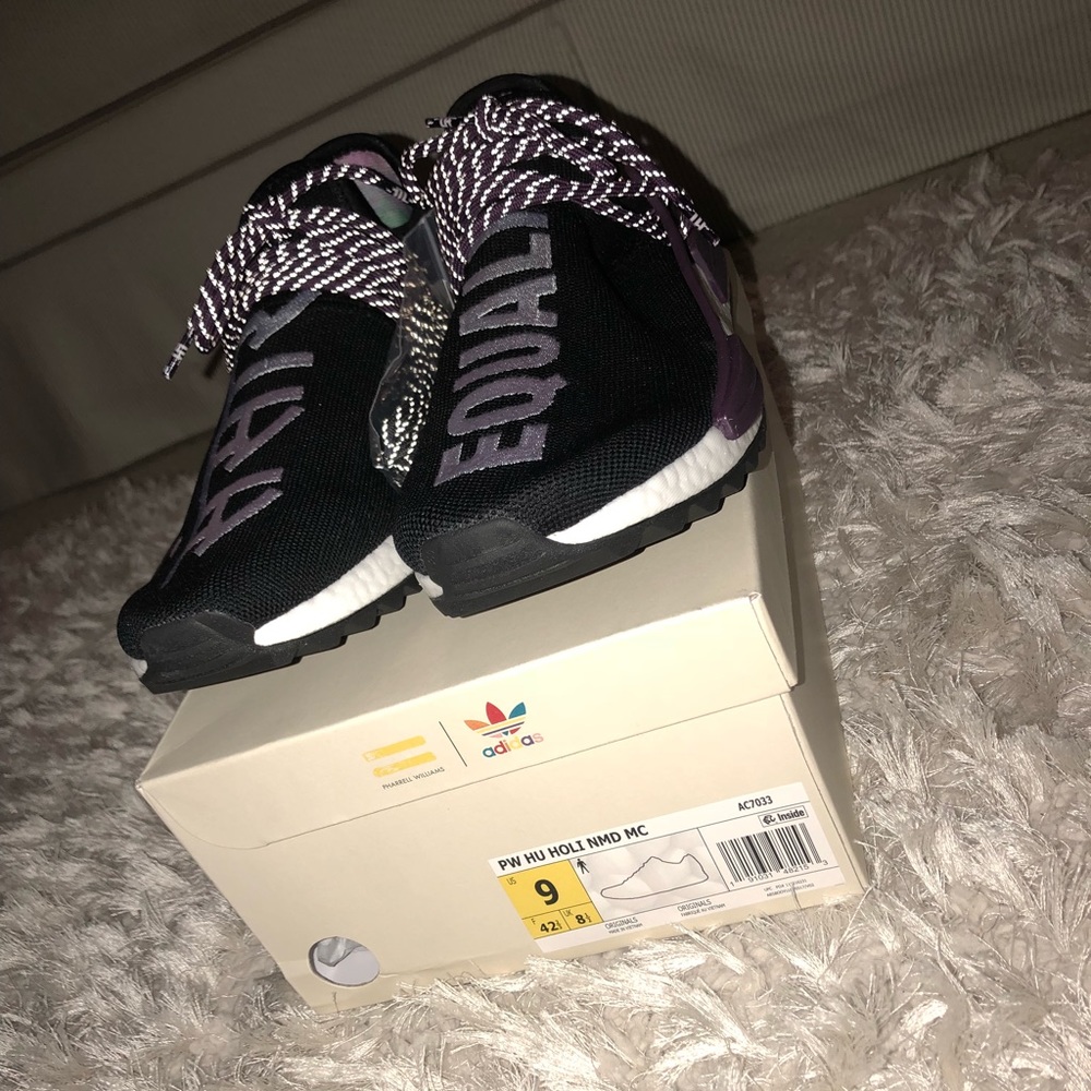 ✨Sold✨ Adidas Human Race Holi Nmd black canvas
